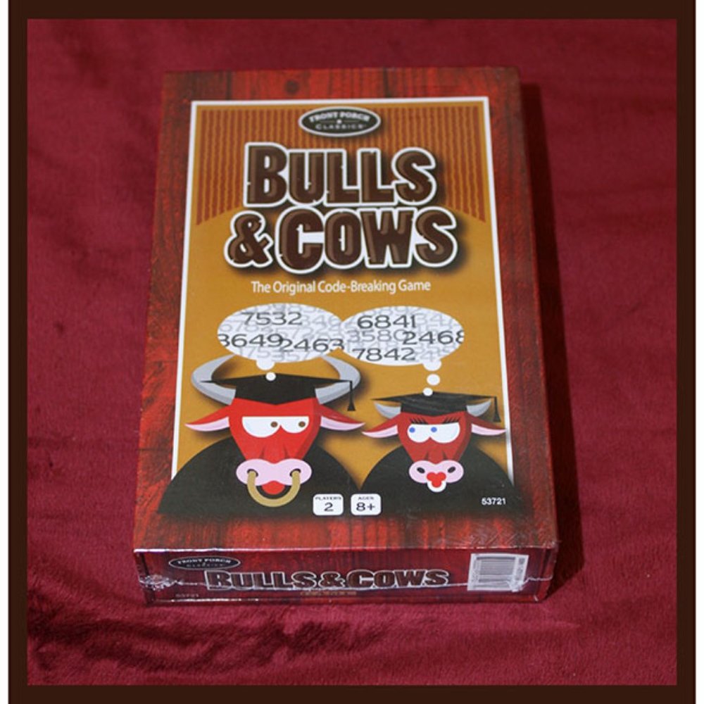 vintage Bulls & Cows code-breaking game by Front Porch Classics 2014 NWT